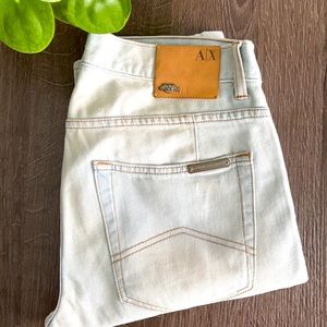 Armani Exchange Light Wash Denim Jeans J130